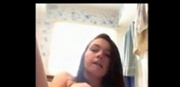  Hot Nympho Teen GF cumming with her powerful vibrator on cam